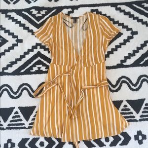 [Forever 21] Striped Front Tie Wrap Dress
